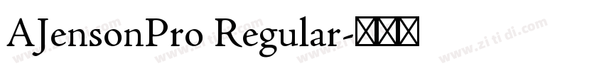 AJensonPro Regular字体转换